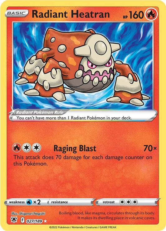 Radiant Heatran - 027/189 (Holo)