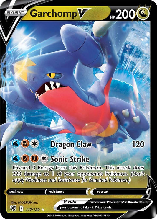 Garchomp V - 117/189 (Holo)