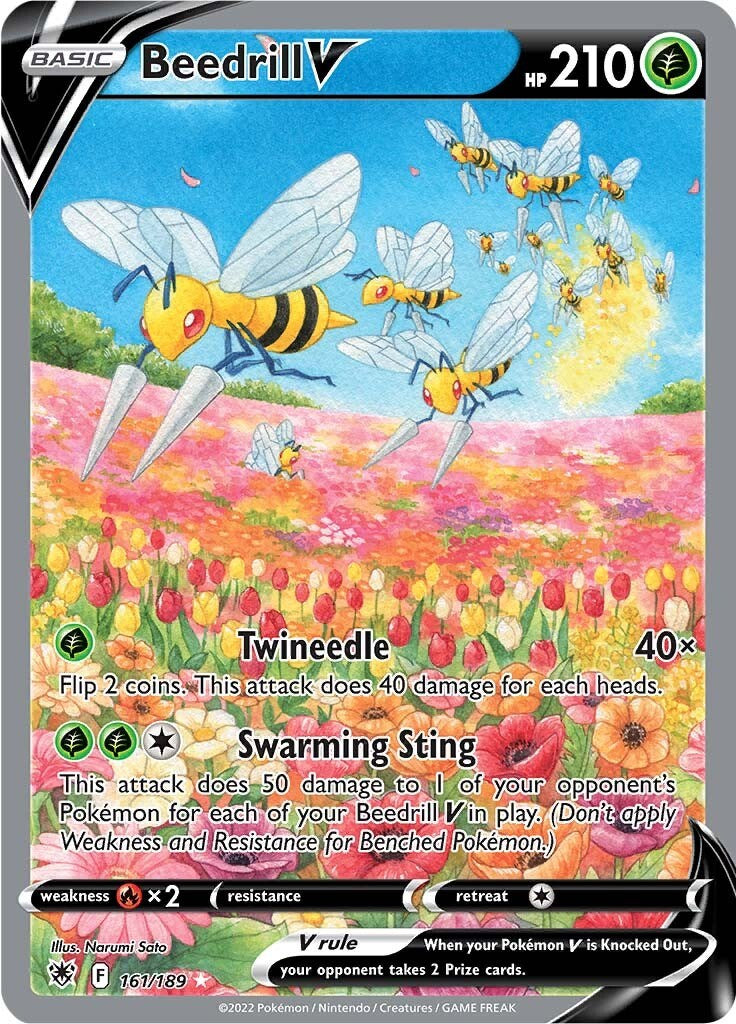 Beedrill V (Alternate Full Art) - 161/189 (Holo)