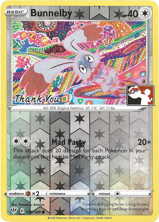 Bunnelby - 150/189 (Thank You Promo) - 150/189 (Reverse Holo)