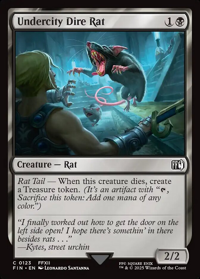 Undercity Dire Rat - 123 (Foil) (JP)