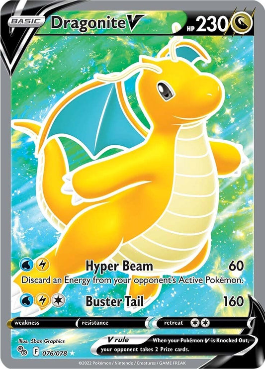 Dragonite V (Full Art) - 076/078 (Holo)