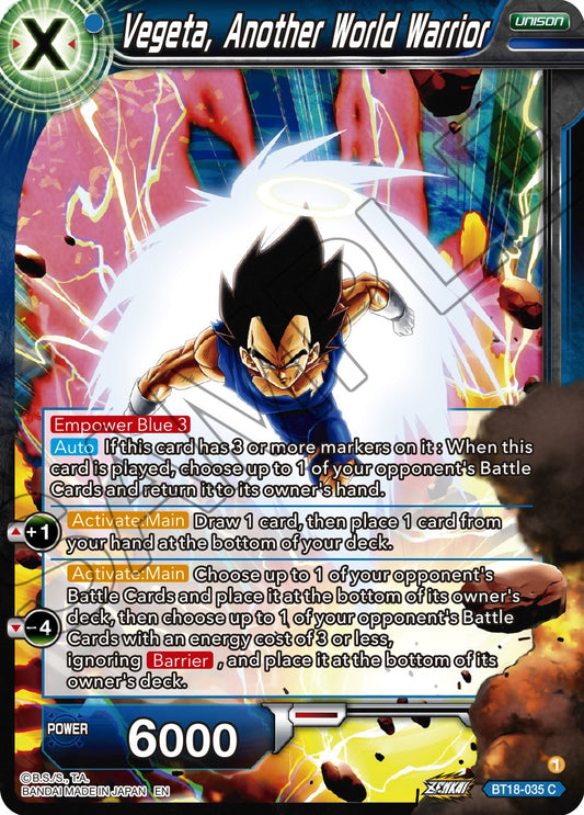 Vegeta, Another World Warrior - BT18-035 (Normal) Near Mint_Normal