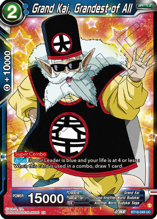 Grand Kai, Grandest of All - BT18-049 (Normal) Near Mint_Normal