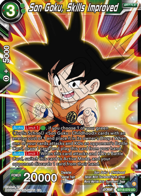 Son Goku, Skills Improved - BT18-070 (Normal) Near Mint_Normal
