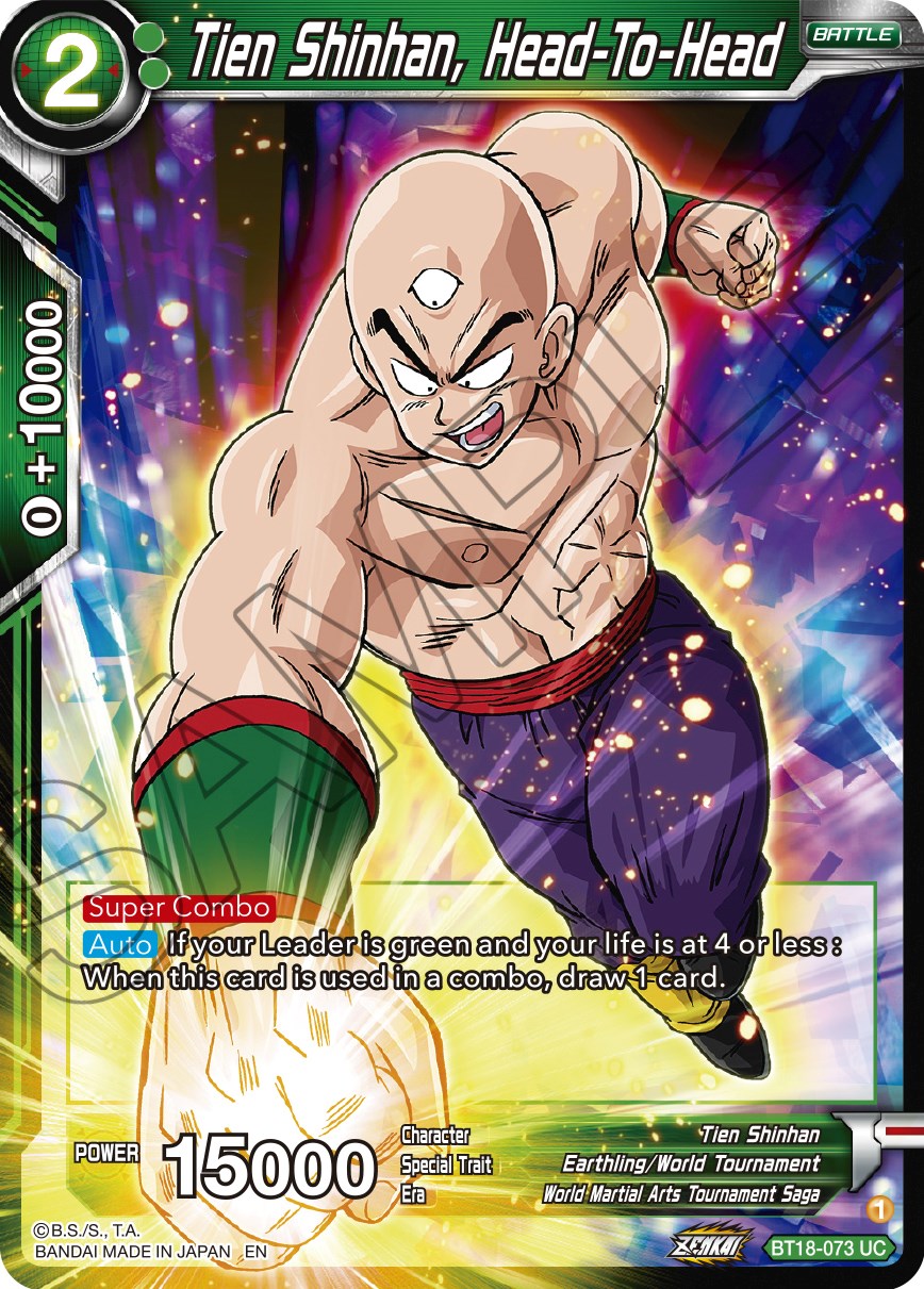 Tien Shinhan, Head-To-Head - BT18-073 (Normal) Near Mint_Normal