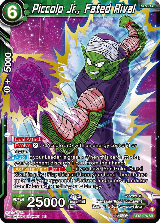 Piccolo Jr., Fated Rival - BT18-076 (Foil) Near Mint_Foil