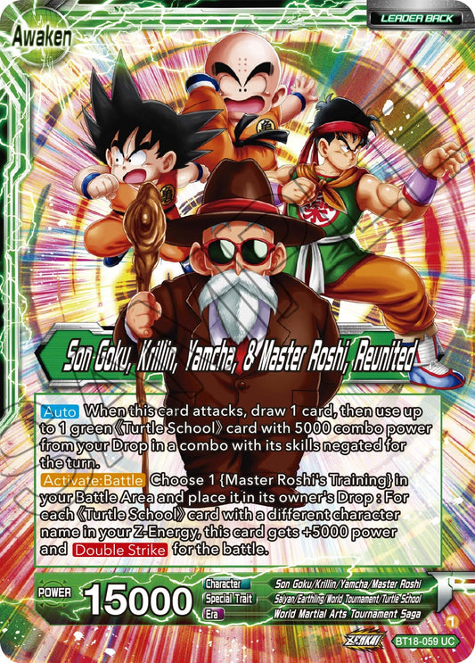 Master Roshi // Son Goku, Krillin, Yamcha, & Master Roshi, Reunited - BT18-059 (Normal) Near Mint_Normal