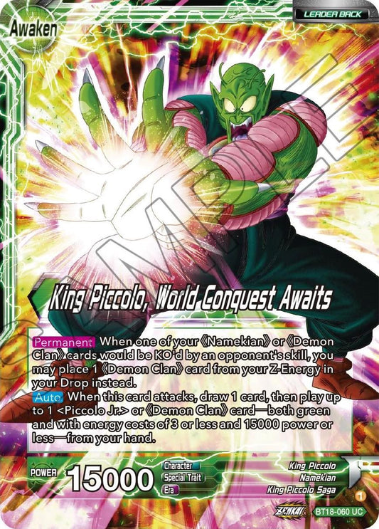King Piccolo // King Piccolo, World Conquest Awaits - BT18-060 (Normal) Near Mint_Normal