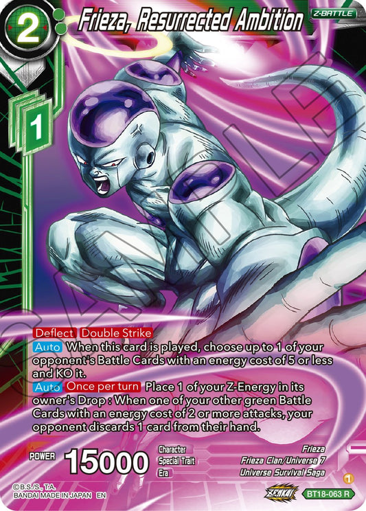 Frieza, Resurrected Ambition - BT18-063 (Normal) Near Mint_Normal
