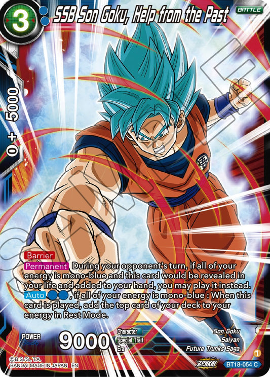 SSB Son Goku, Help from the Past - BT18-054 (Normal) Near Mint_Normal