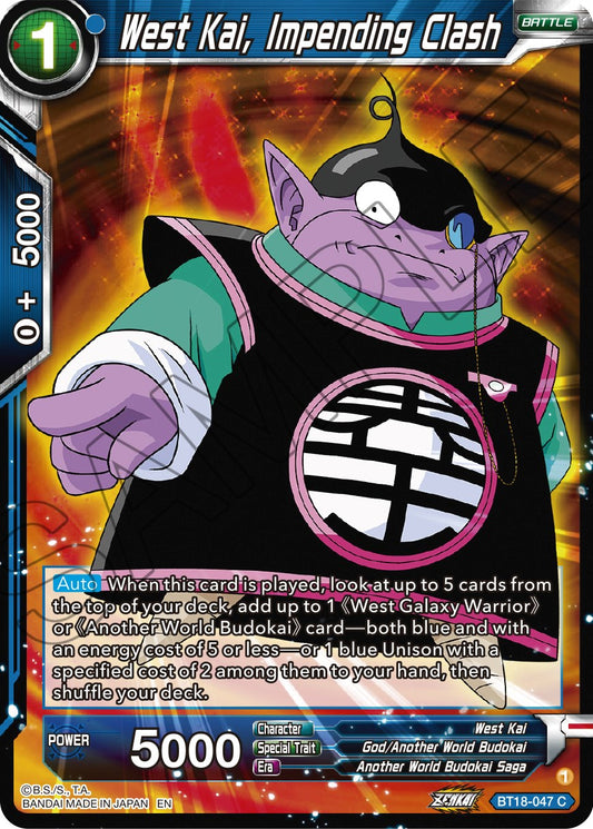 West Kai, Impending Clash - BT18-047 (Normal) Near Mint_Normal