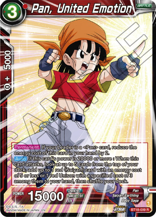 Pan, United Emotion - BT18-009 (Normal) Near Mint_Normal