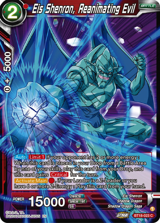 Eis Shenron, Reanimating Evil - BT18-023 (Foil) Near Mint_Foil