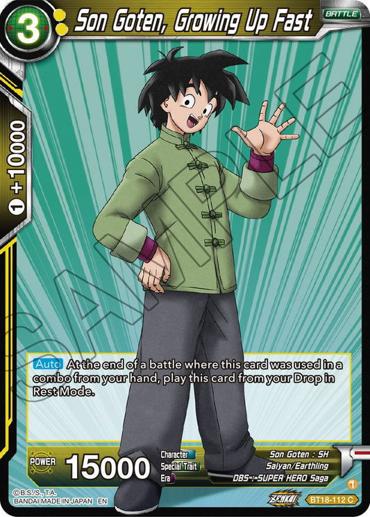 Son Goten, Growing Up Fast - BT18-112 (Normal) Near Mint_Normal
