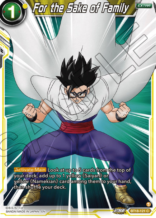 For the Sake of Family - BT18-121 (Normal) Near Mint_Normal