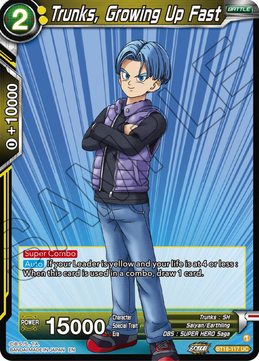 Trunks, Growing Up Fast - BT18-117 (Foil) Near Mint_Foil