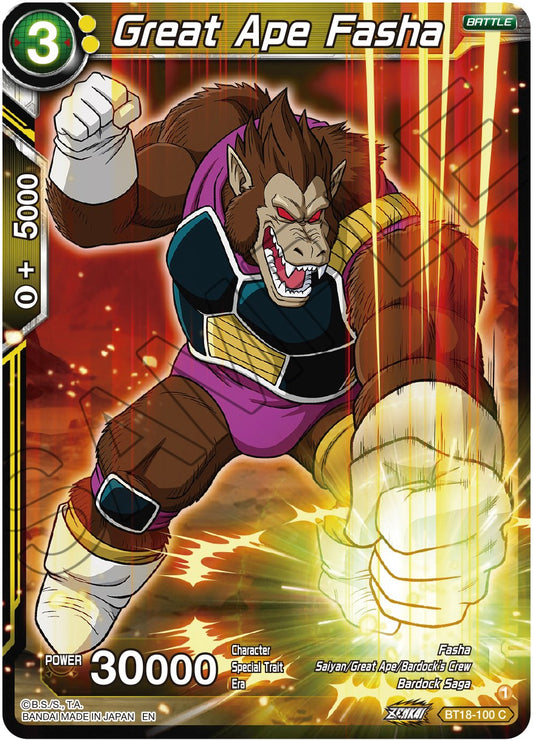 Great Ape Fasha - BT18-100 (Normal) Near Mint_Normal