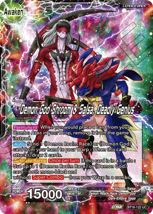 Shroom & Salsa // Demon God Shroom & Salsa, Deadly Genius - BT18-122 (Normal) Near Mint_Normal