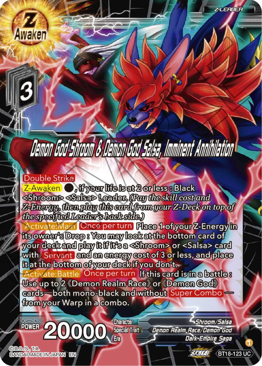 Demon God Shroom & Demon God Salsa, Imminent Annihilation - BT18-123 (Normal) Near Mint_Normal
