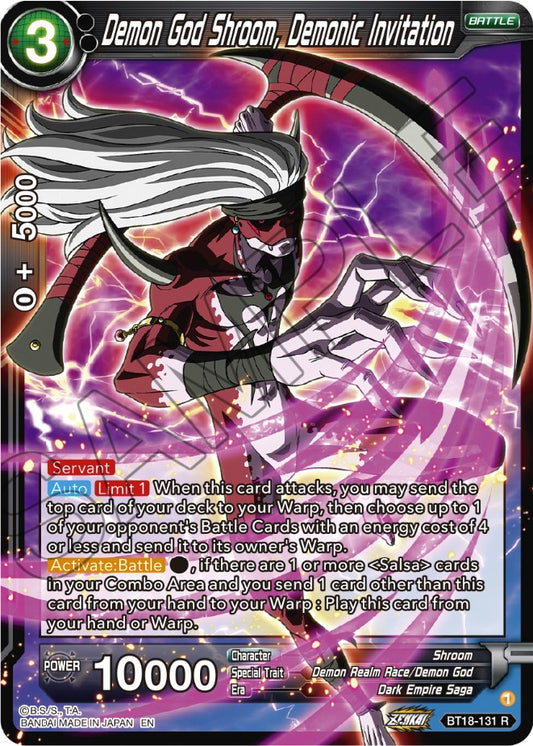 Demon God Shroom, Demonic Invitation - BT18-131 (Normal) Near Mint_Normal