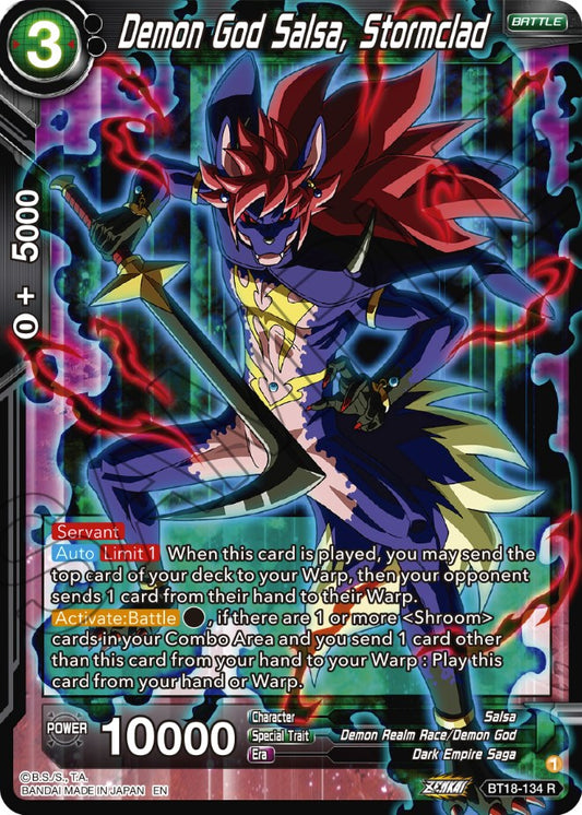Demon God Salsa, Stormclad - BT18-134 (Foil) Near Mint_Foil