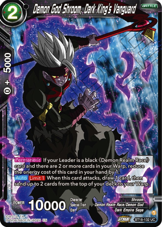 Demon God Shroom, Dark King's Vanguard - BT18-132 (Normal) Near Mint_Normal