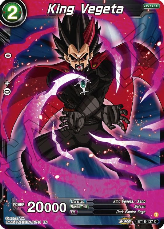 King Vegeta - BT18-137 (Normal) Near Mint_Normal