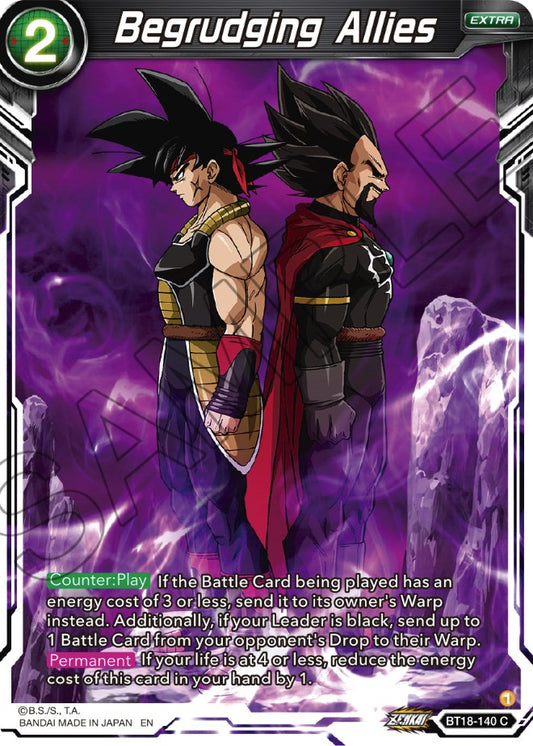 Begrudging Allies - BT18-140 (Normal) Near Mint_Normal