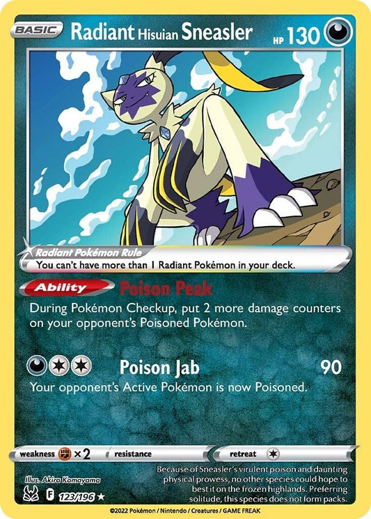 Radiant Hisuian Sneasler - 123/196 (Holo)