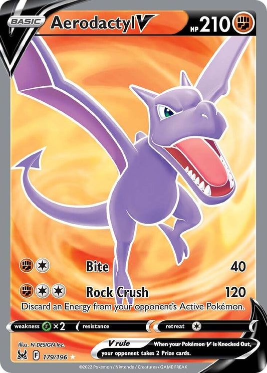 Aerodactyl V (Full Art) - 179/196 (Holo)