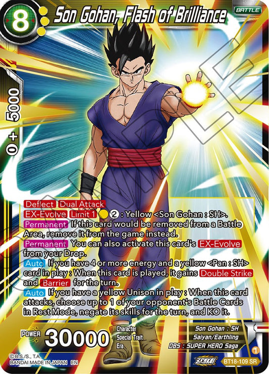 Son Gohan, Flash of Brilliance - BT18-109 (Foil) Near Mint_Foil