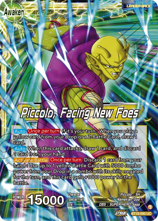 Piccolo // Piccolo, Facing New Foes - BT18-090 (Normal) Near Mint_Normal