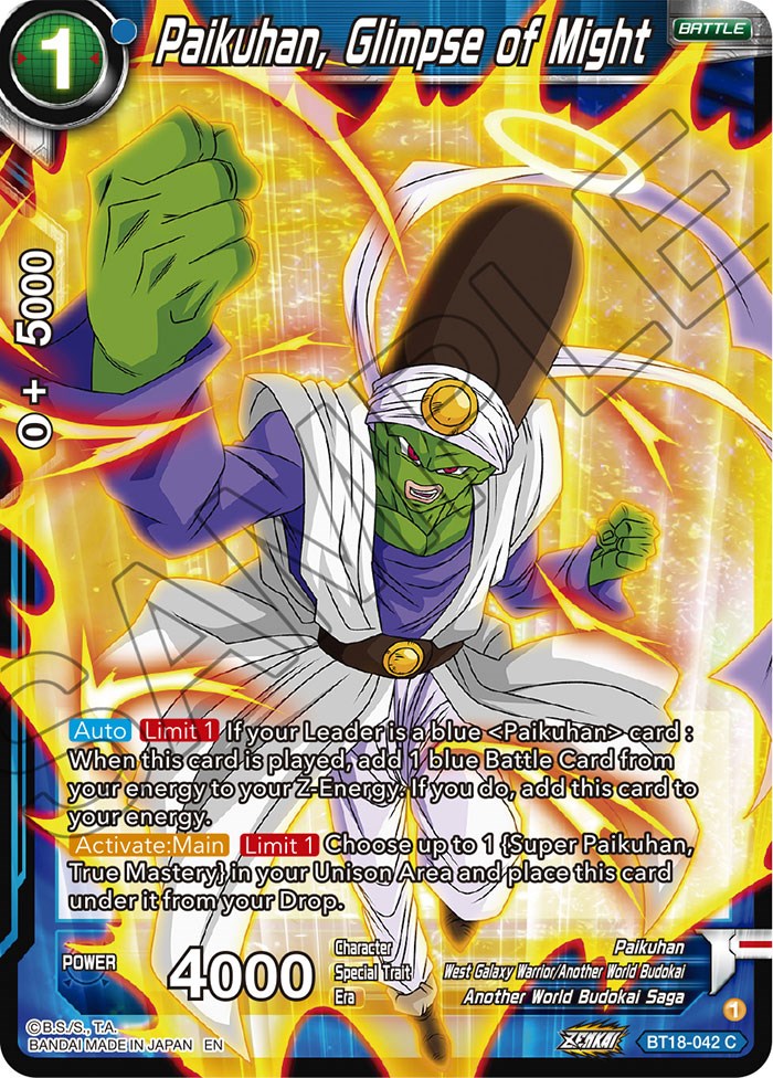 Paikuhan, Glimpse of Might - BT18-042 (Normal) Near Mint_Normal