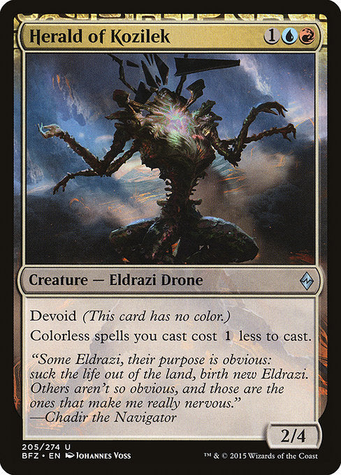 Herald of Kozilek - 205 (Normal) Near Mint_Non-Foil
