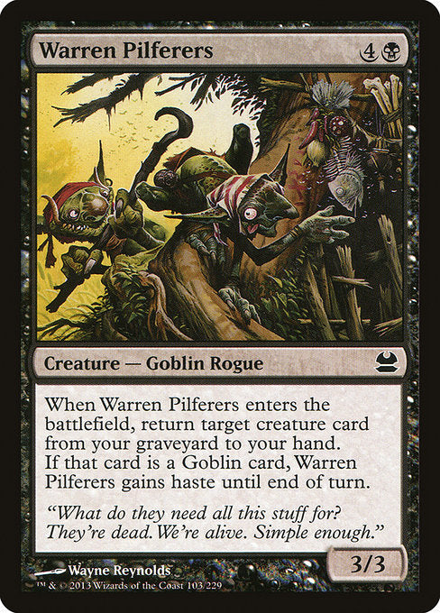 Warren Pilferers - 103 (Normal) Near Mint_Non-Foil