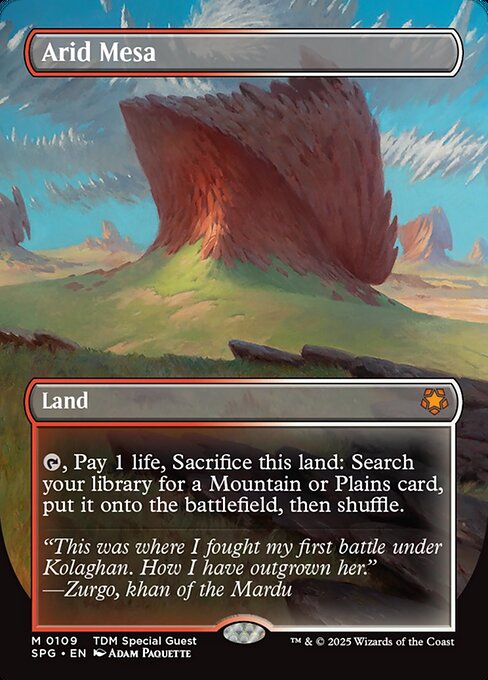 Arid Mesa - 109 (Normal) Near Mint_Non-Foil
