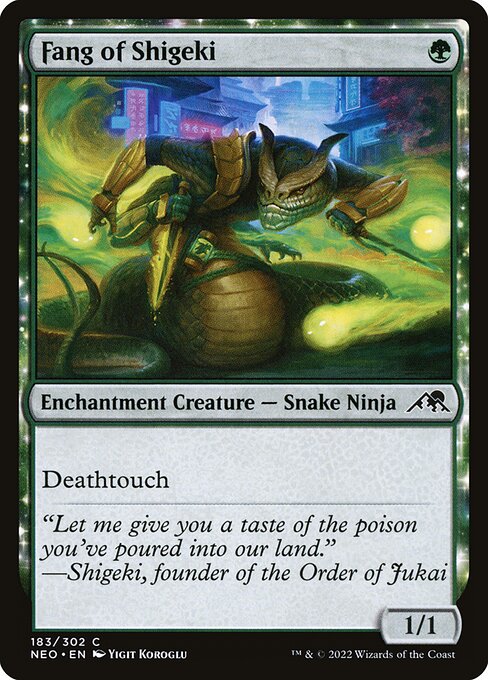 Fang of Shigeki NEO #183 Non-Foil