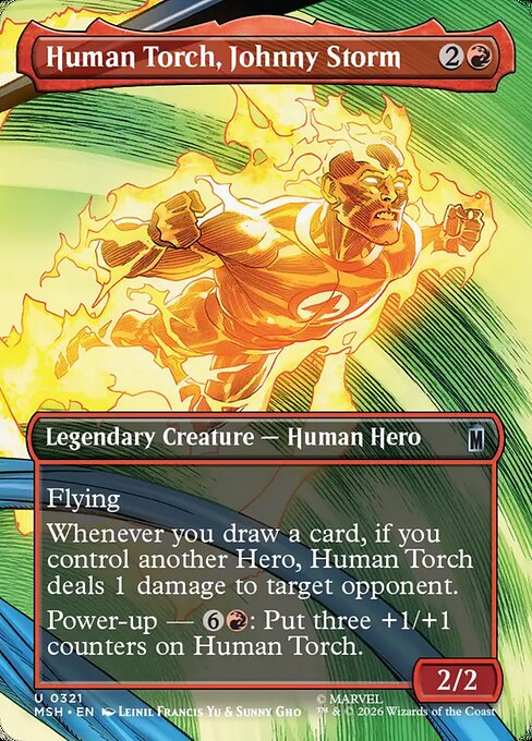 Human Torch, Johnny Storm - 321 (Foil)