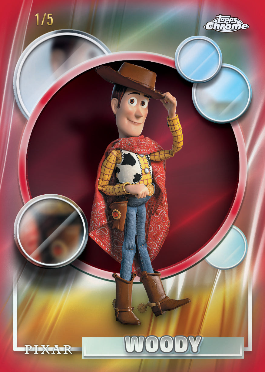 2026 Topps Chrome Disney Woody card preview