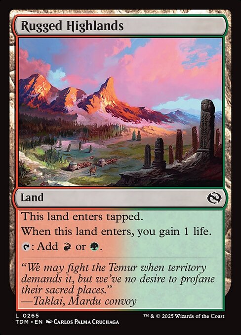 Rugged Highlands - 265 (Normal) Near Mint_Non-Foil