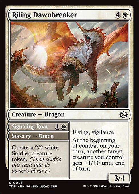 Riling Dawnbreaker // Signaling Roar - 21 (Normal) Near Mint_Non-Foil