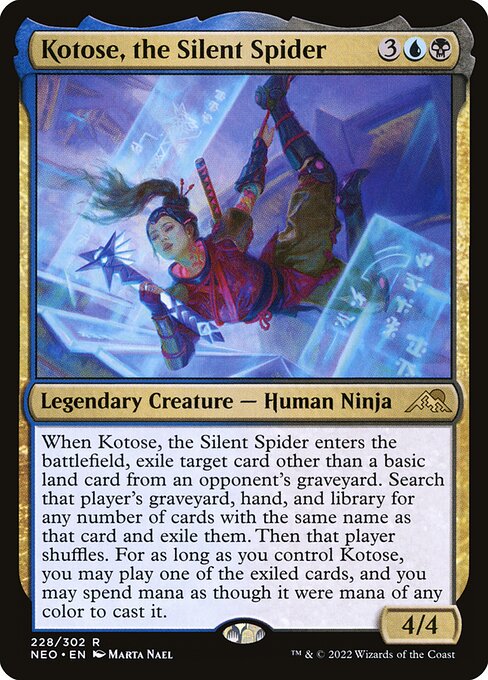 Kotose, the Silent Spider NEO #228 Non-Foil