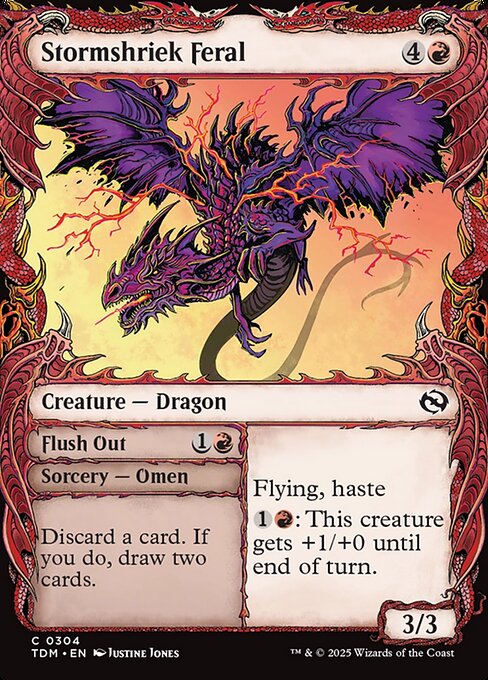 Stormshriek Feral // Flush Out - 304 (Foil) Near Mint_Foil