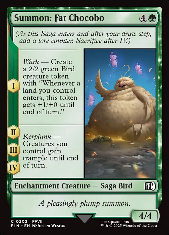 Summon: Fat Chocobo - 202 (Foil) (JP)