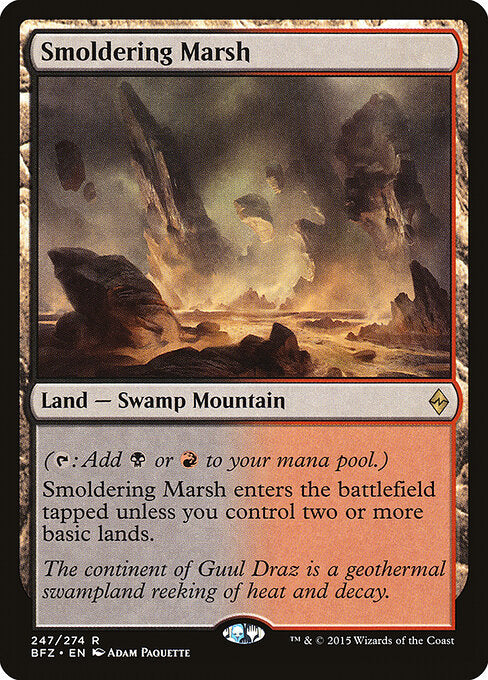 Smoldering Marsh BFZ #247 Non-Foil