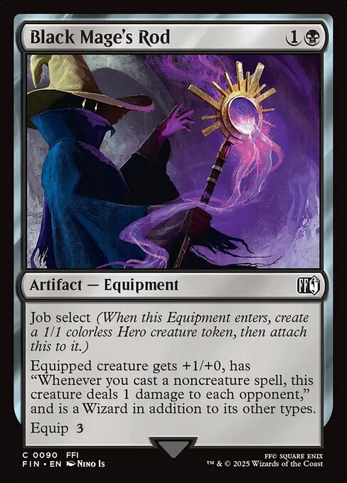 Black Mage's Rod - 90 (Normal) Near Mint_Non-Foil