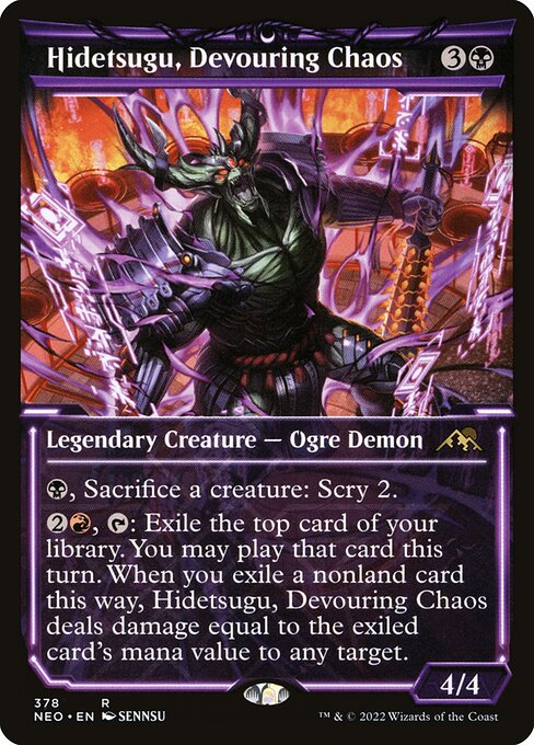 Hidetsugu, Devouring Chaos NEO #378 Non-Foil