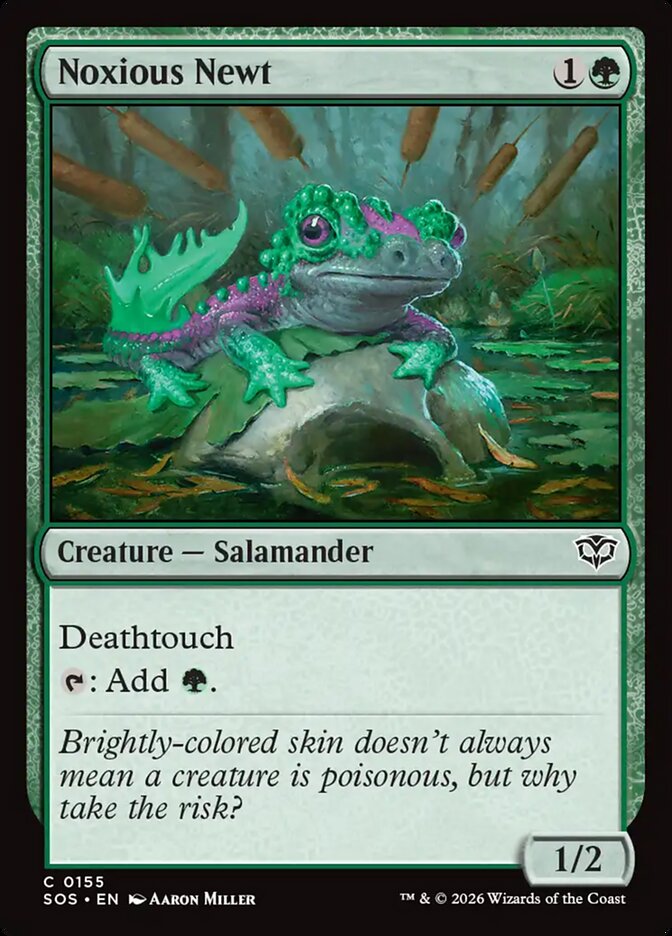 Noxious Newt - 155 (Foil)