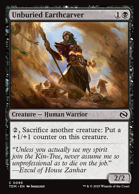 Unburied Earthcarver - 95 (Normal) Near Mint_Non-Foil